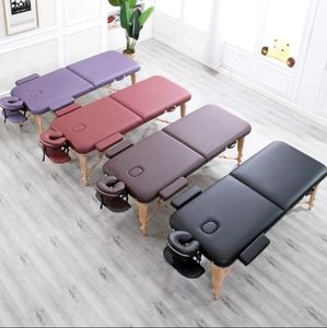 Vente chaude en bois Camillas Salon de beauté lit pliable Spa Massage Table de lit léger réglable en hauteur lit ambulatoire - Product Image 1