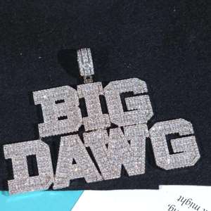 Silver Color Letter Pendant Charm Square Cut Crystal Letter Necklace Rhinestone <b>Name</b> Jewelry for Party Gift - Product Image 3