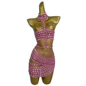 Женское праздничное платье со стразами - Product Image 5