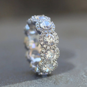 Anello Rotondo con Design a Fascia Completa, Stile Vintage per Donne - Product Image 2