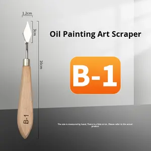 Vente en gros de grattoir pour peinture à l'huile acrylique, gouache, pelle, couteau à <span class=keywords><strong>palette</strong></span> pour fournitures d'art, peinture acrylique à l'huile et gouache - Product Image 6
