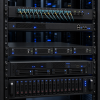 Boîtier de montage en rack inversé 1U pour amplificateur numérique de classe D, boîtier vide, module de rack de serveur industriel 19 pouces