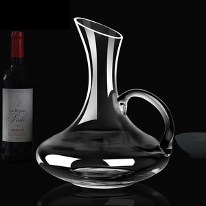 <span class=keywords><strong>Carafe</strong></span> à vin en cristal de 9,4 pouces avec bord biseauté, <span class=keywords><strong>carafe</strong></span> à vin rouge avec poignée, 1600 ml - Product Image 5