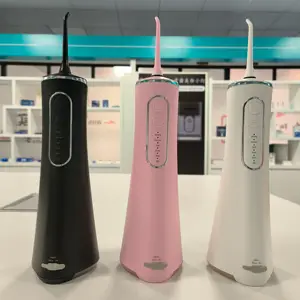 Tragbare Zahn wasser flosser Mund dusche Gutes Design für Reisen Soft Black USB Wasser flosser Munds pülung