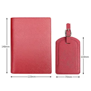 2 In 1 Combo Passport Wallet Travel Holder Passport Holder Luggage Tag Set Travel Wallet Accessories For Men And Women