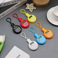 2026 Tragbarer Bunter Taschenrechner Studenten-Uhr Elektronischer Taschenrechner Digitaler Taschenrechner Schlüsselanhänger-Uhr