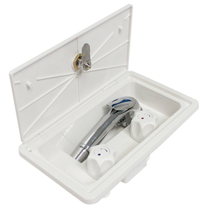 Profilé en aluminium OEM blanc/noir résistant aux UV avec serrure Accessoires pour caravanes de bateaux <span class=keywords><strong>Douche</strong></span> d'extérieur RV - Product Image 1
