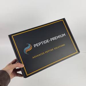 Cajas de Cartón Corrugado Plegables de Alta Calidad con Logotipo Impreso Personalizado, Cajas de Embalaje de Papel Negro para Envío por Correo - Product Image 2