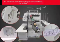 Machine à coudre textile domestique à trois fils et double aiguille 2026 pour usage domestique et petit commerce, pour travaux de serrurier