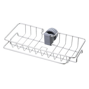 faucet kitchen storage rack stainless steel sink faucet sponge holder