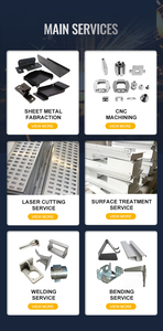 Nhà máy tùy chỉnh cắt laser uốn thép không gỉ mạ kẽm chế biến cú đấm dịch vụ tấm kim loại nhôm chế tạo các bộ phận - Product Image 5