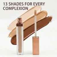 Correcteur liquide végétalien de luxe en gros, couvrance totale, waterproof, longue tenue, avec logo personnalisé, base de maquillage
