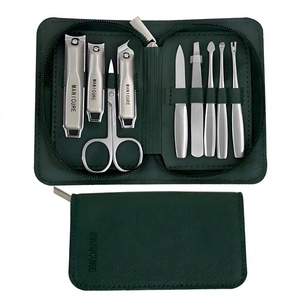 Ensemble de manucure et pédicure en acier inoxydable 9 pièces, kit de coupe-ongles portable avec étui de voyage pour adultes - Product Image 4