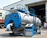 Chaudière à vapeur horizontale automatique à gaz naturel et mazout de 2 tonnes, haute efficacité, facile à utiliser, best-seller pour l'industrie alimentaire