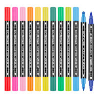 Stylo marqueur de peinture acrylique à base d'eau 36 couleurs sur mesure stylo aquarelle triangulaire feutre pointe Art ensemble pour enfants bricolage Art