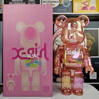 Populaire Kawaii Rose Bearbrick Mignon Jouet 400% 28cm Modèle Figural Brique Ours