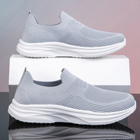 Chaussures de sport pour hommes, baskets décontractées en maille respirante, anti-odeur, légères, faciles à enfiler, polyvalentes, baskets de créateur pour hommes