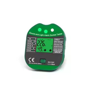Jiubai Family Circuit Safety Checkup Kits Model Voltage Detector Socket Tester RCD GFCI Test NCV Continuity Neutral Live Wire