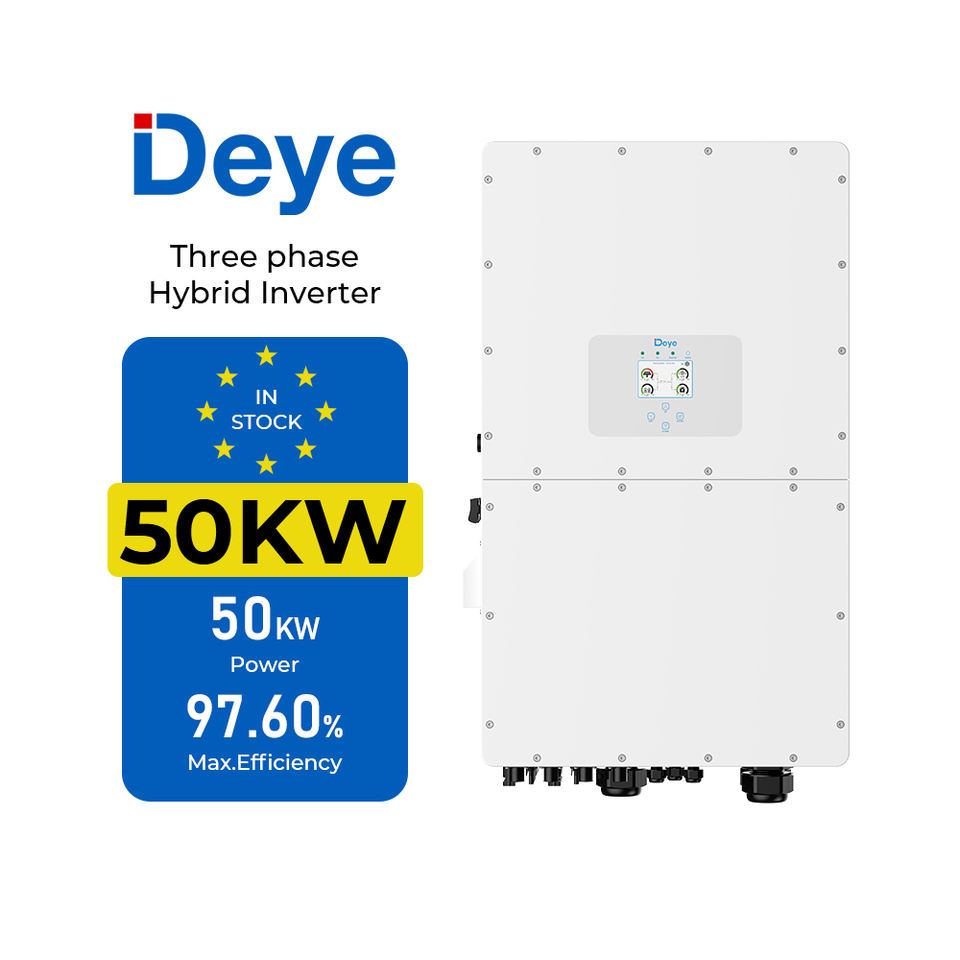Deye Inverter Hybrid 3 Phase 50kw Solar Power on off Grid