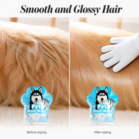 Gants de toilettage pour animaux de compagnie, 6 pièces, gants de nettoyage double face pour chats et chiens, soin du pelage, vente en gros