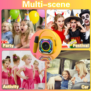 Nouvellement tout-en-un Mini machine de karaoké éclairage couleur Portable intégré <span class=keywords><strong>chanson</strong></span> bureau extérieur petit caisson de basses - Product Image 6