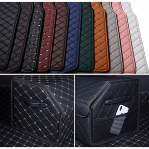 Organisateur de coffre de voiture en cuir PU grande capacité, pliable pour voyage et pique-nique, logo personnalisé OEM ODM, étanche, vente en gros usine - Product Image 6