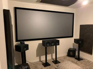 100 "120" 135 "<span class=keywords><strong>140</strong></span>" 150 "16:9 sonido 3D astilla acústica transparente marco fijo Pantalla de proyector/pantallas de proyección DE CINE - Product Image 4