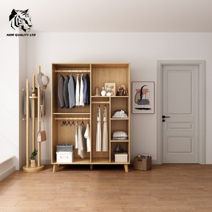 chinese factory best price custom logo <b>large</b> stock ready to ship <b>wardrobe</b> new design house furniture wooden+MDF 4 door <b>wardrobe</b> - Product Image 2