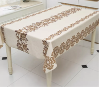 Nappe en PVC Imprimée Florale, Imperméable et Anti-Huile, avec Support en Tissu Polyester, Vente en Gros Direct Fabricant