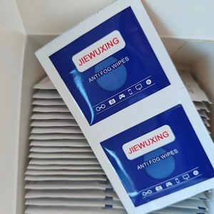 Lingettes nettoyantes anti-buée Jiewuxing 5,4x5,4 cm en coton pour lunettes et écrans de téléphone, antibactériennes, format voyage - Product Image 2