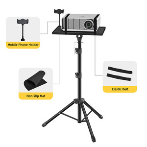 Projecteur <span class=keywords><strong>sol</strong></span> trépied <span class=keywords><strong>support</strong></span> ordinateur portable trépied hauteur réglable mélangeur bureau debout extérieur ordinateur <span class=keywords><strong>support</strong></span> de bureau avec plateau - Product Image 4
