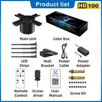 Ventiladores Holográficos LED 3D de 100 cm, 1080P HD, 4 Aspas, Control WiFi, Proyector de Hologramas, Ventilador de Publicidad para Interiores