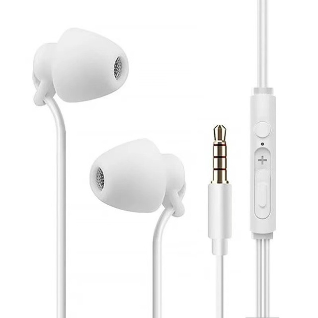 Factory Outlet In-Ear Sleep Wired Headset Music Bass Dynamic Noise Reduction Headphone Mobile Phone Computer Universal Earphone