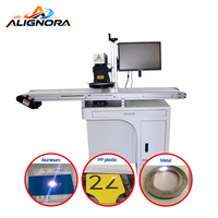 Machine de marquage et de gravure laser à fibre automatique JPT CCD 20W 30W 50W 60W 100W avec caméra et convoyeur