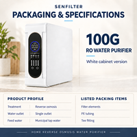 Purificateur d'eau sans réservoir à osmose inverse 5 niveaux, électrique, autonettoyant, pour hôtel et usage domestique, capacité 600/800 gallons