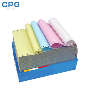 กระดาษคาร์บอนเลสแบบม้วน OEM ผลิตตามสั่ง ความขาวสูง 50 แกรม 55 แกรม กระดาษ NCR สำหรับพิมพ์แบบฟอร์มคอมพิวเตอร์ - Product Image 1