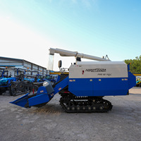 Moissonneuse-batteuse à riz 88/102/112HP avec réservoir petit/grand