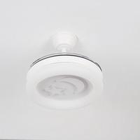 Ventilateur de plafond décoratif LED haut de gamme avec moteur silencieux pour salle de bain, design moderne, projets résidentiels de luxe