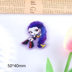 Venta al por Mayor de Acrílicos Personalizados con Purpurina de 25mm, Diseño de Kpop, Demon <span class=keywords><strong>Hunter</strong></span>, Enfermera, Médico, Dibujos Animados, <span class=keywords><strong>Anime</strong></span>, para Hacer Portacredenciales y Carretes de Cinta - Product Image 3