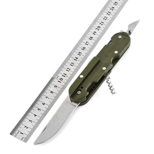 <span class=keywords><strong>Set</strong></span> di posate pieghevoli portatili a tre pezzi (coltello, forchetta, cucchiaio) multifunzionale per esterni e campeggio - Product Image 5