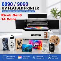 Impresora UV Jucolor 9060 6090 con Ricoh Gen6 CCD de 10 Colores, Efecto de Relieve 3D Vívido para Productos Publicitarios y Promocionales