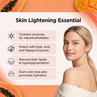 Savon Exfoliant à l'Enzyme de Papaye Éclaircissant et Unifiant le Teint, Savon de Bain Bio pour les Taches Brunes, OEM