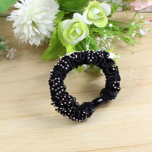 Korean Style Hair Tie With <b>Lace</b> Trim High <b>Elasticity</b> For Women Casual Ponytail Hair Band Random Mix And Match - Product Image 3