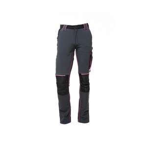 Pantalones DE TRABAJO ajustados para mujer Atom Lady Grey Fucsia-EAN 8033546443873, PANTALONES DE TRABAJO, PANTALONES DE TRABAJO DE CARGO, 1/2/2" - Product Image 2