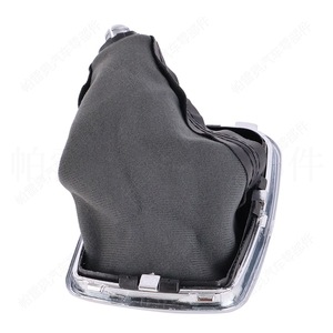 Pomo de palanca de cambios universal de cuero de 5 velocidades con marco brillante y costuras negras, diseño ergonómico - Product Image 4