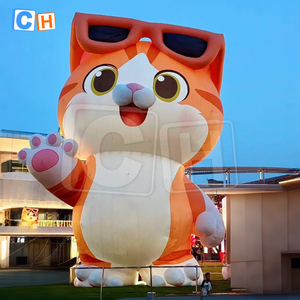CH phim hoạt hình phong cách lớn <span class=keywords><strong>Inflatable</strong></span> mèo trang trí, dễ thương <span class=keywords><strong>Inflatable</strong></span> may mắn mèo linh vật bóng để bán - Product Image 3
