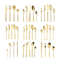 High Quality Stainless Steel 304 Gold Flatware