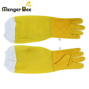 USDA-Compliant Goatskin Beekeeper <b>Gloves</b> New Condition <b>Long</b> <b>Gloves</b> Gear for Bee Farm Animal Husbandry Equipment - Product Image 1