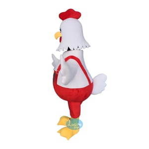 Personalizado pollo dibujos animados Halloween <span class=keywords><strong>Anime</strong></span> carnaval suave felpa tamaño adulto mascota disfraz Cosplay vestido - Product Image 2