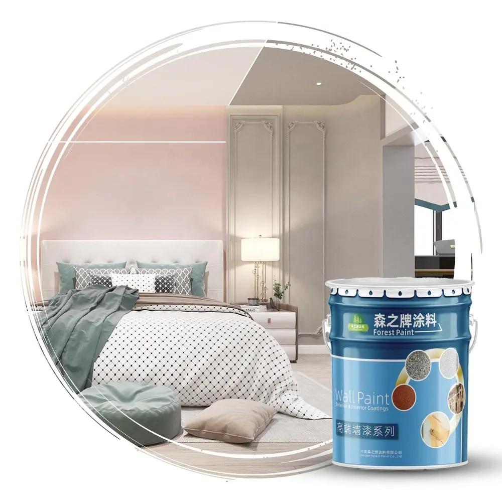 Renkli yumuşatma duvar lateks kaplama dekorasyon akrilik emülsiyon malzeme yatak odası duvarları ev renkleri içinde iç duvar boyası